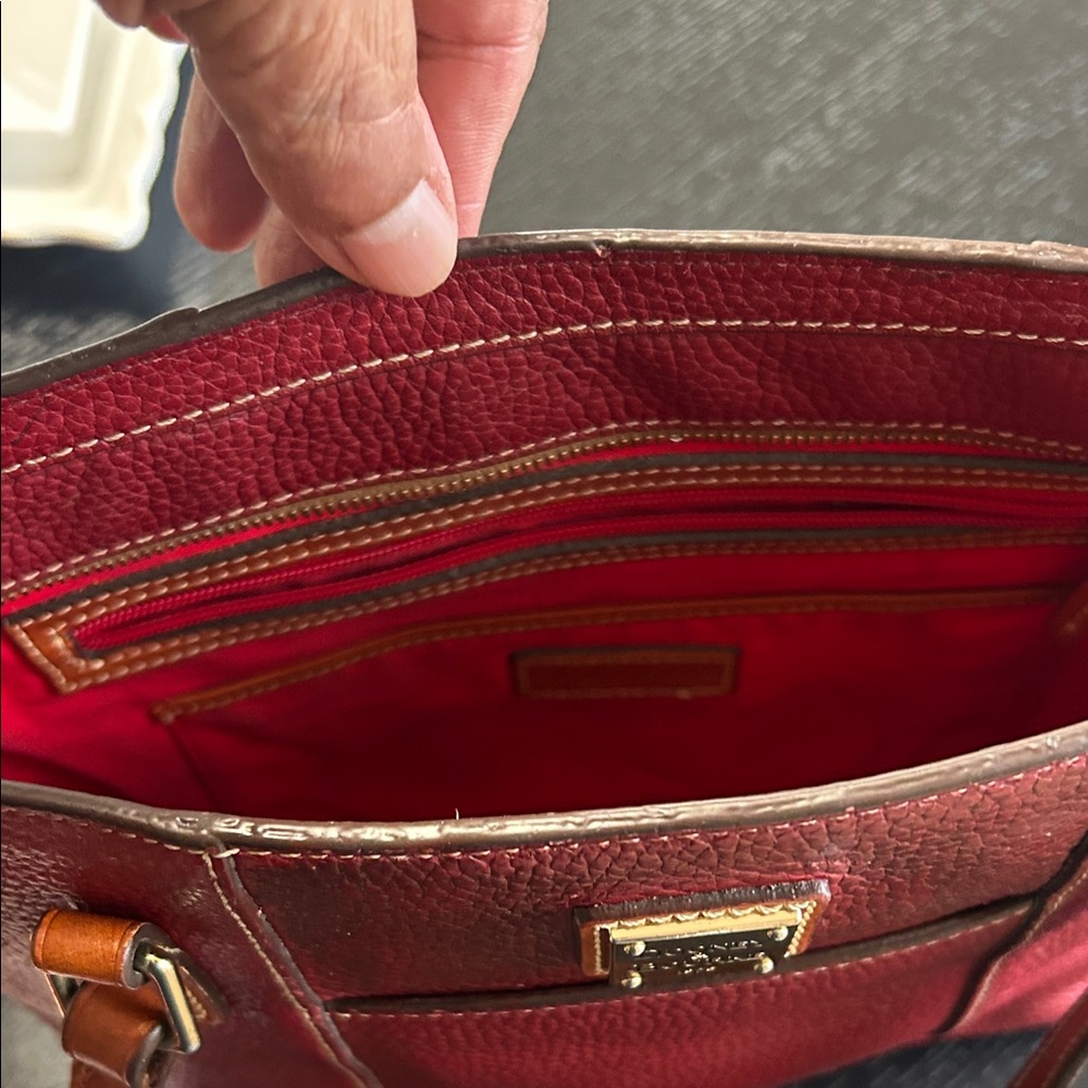Dooney & Bourke Deep Red Tote - Picture 7 of 14